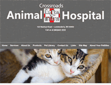 Tablet Screenshot of crossroadsanimal-hospital.com
